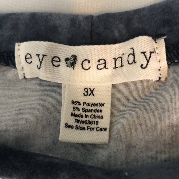 Eye Candy Cage Neck with Stripes Long Sleeve Midi Dress Size 3X - Picture 11 of 12